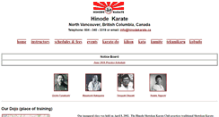 Desktop Screenshot of hinodekarate.ca