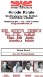 Mobile Screenshot of hinodekarate.ca